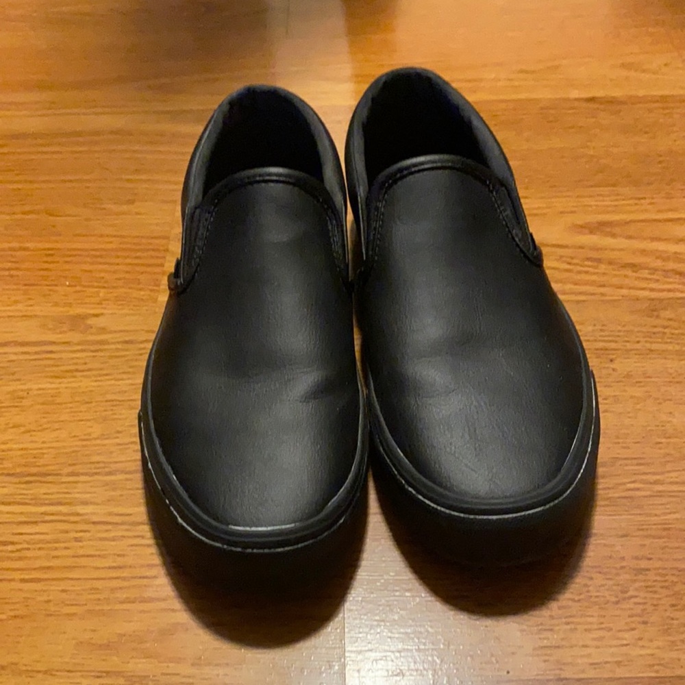 Van’s all black leather (women’s size 8,men’s 6.5)
